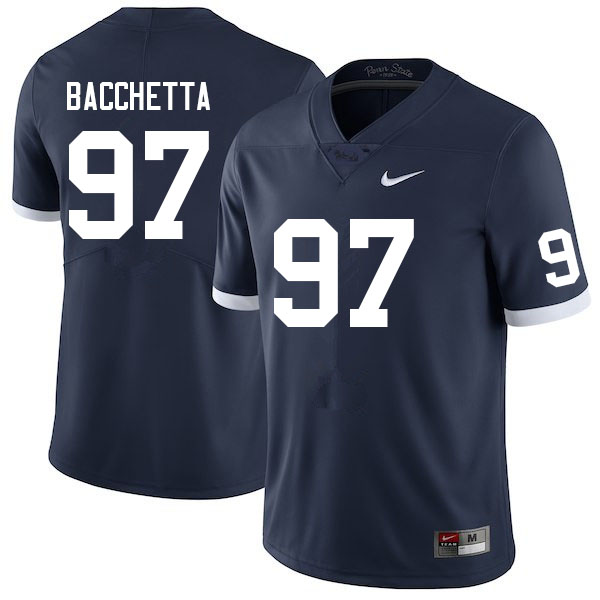 Men #97 Alex Bacchetta Penn State Nittany Lions College Football Jerseys Sale-Retro